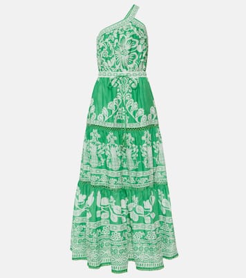 Maxikleid Sweet Garden Green aus Baumwolle | Farm Rio