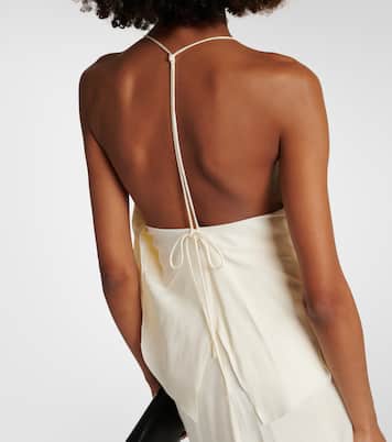 Cutout crêpe satin gown | Victoria Beckham