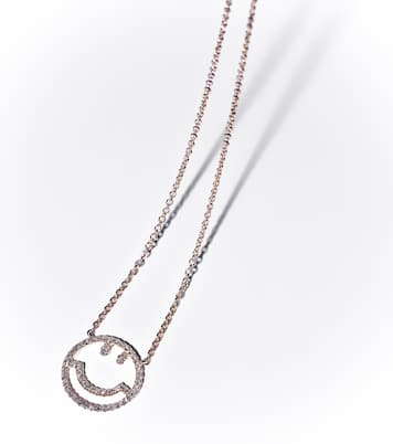 Collana Have A Nice Day in oro 14kt con diamanti | Roxanne First