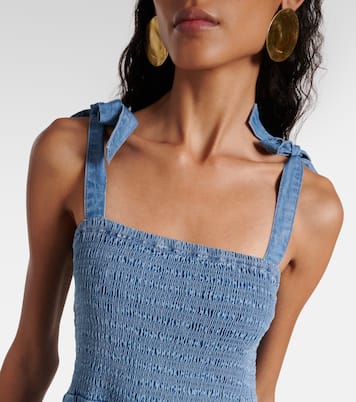 Abito midi Tola in misto cotone | Veronica Beard