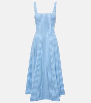 Midikleid Wells aus Baumwollpopeline | Staud