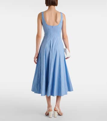 Midikleid Wells aus Baumwollpopeline | Staud