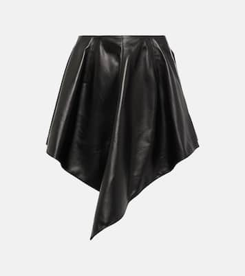 Minigonna asimmetrica in pelle | Alaïa