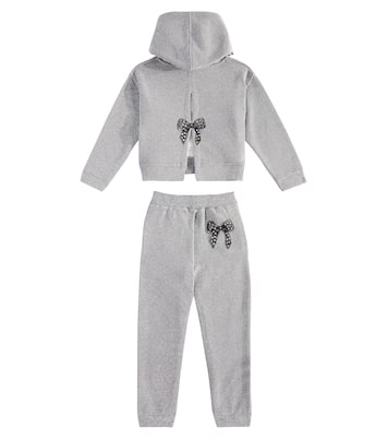 Printed jersey sweatshirt and sweatpants set | Monnalisa