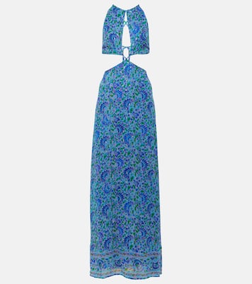 Abito lungo Lenny con cut-out e stampa | Rixo