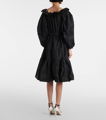 Ruffled tiered faille minidress | Patou
