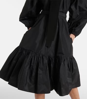 Ruffled tiered faille minidress | Patou