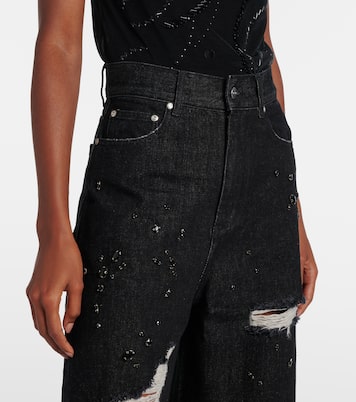 Jeans a gamba larga distressed | Xu Zhi