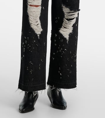 Jeans a gamba larga distressed | Xu Zhi
