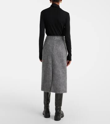 Jupe crayon en laine et mohair mélangés | Moncler