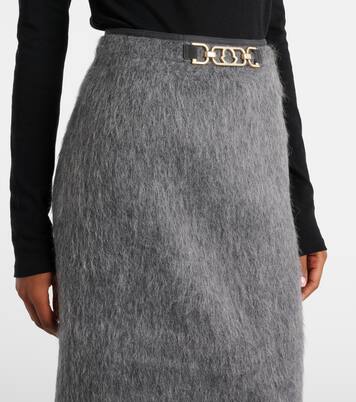 Jupe crayon en laine et mohair mélangés | Moncler