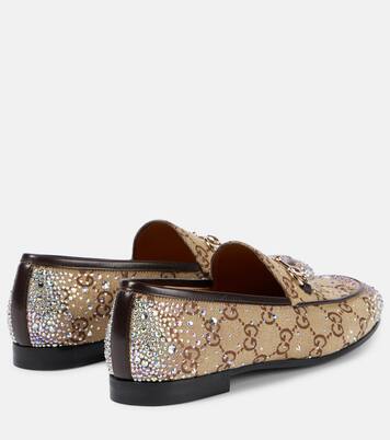 Jordaan GG Canvas embellished loafers | Gucci
