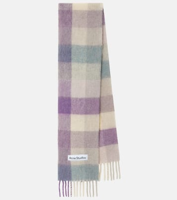 Sciarpa Vally in misto lana a quadri | Acne Studios