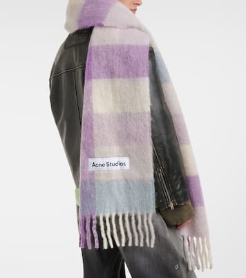 Sciarpa Vally in misto lana a quadri | Acne Studios