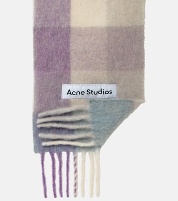 Sciarpa Vally in misto lana a quadri | Acne Studios