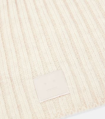 Face ribbed-knit wool beanie | Acne Studios