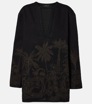Abito corto di jeans Jungle Toile De Jouy | Alanui