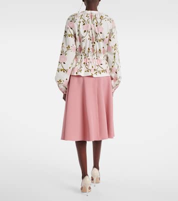 Blusa in cotone con stampa floreale | Giambattista Valli