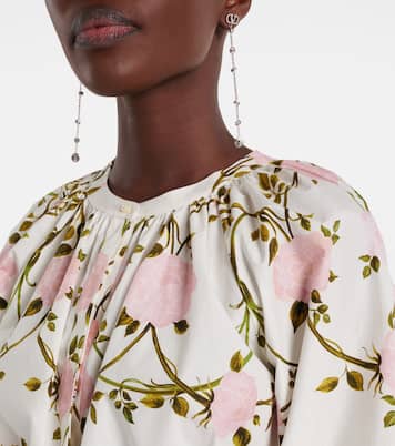 Blusa in cotone con stampa floreale | Giambattista Valli