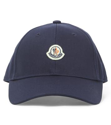Cappello da baseball in gabardine di cotone con logo | Moncler Enfant