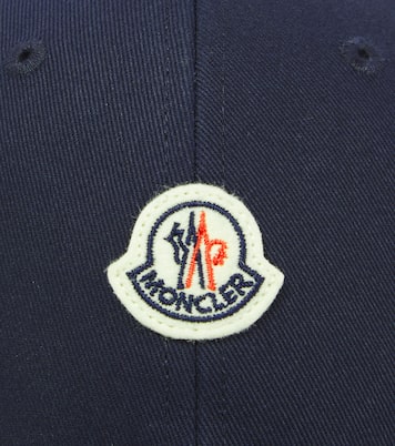 Cappello da baseball in gabardine di cotone con logo | Moncler Enfant