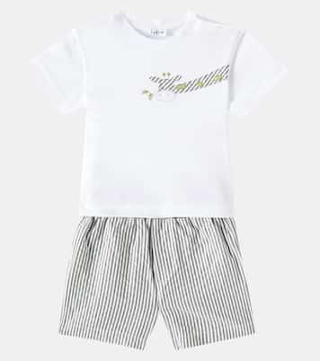 Bebé - set de camiseta y shorts de algodón | Il Gufo