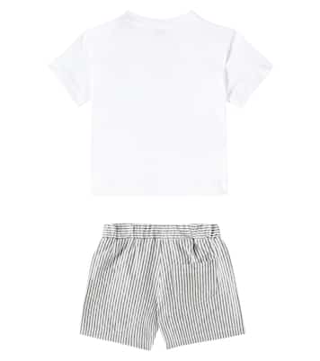 Bebé - set de camiseta y shorts de algodón | Il Gufo