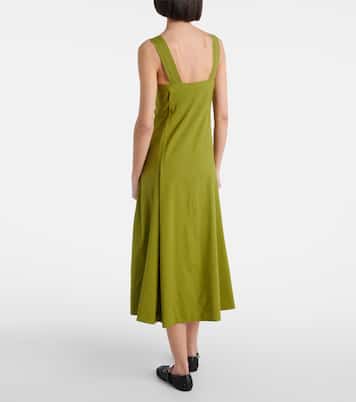 Midikleid aus einem Leinengemisch | Vince