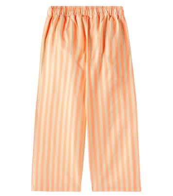 Pantaloni regular in cotone a righe | Tinycottons