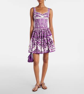 Bustier in misto seta maiolica | Dolce&Gabbana