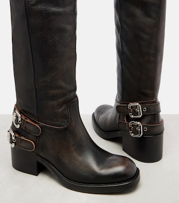 Stivali biker Dakota in pelle | Chloé