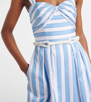 Abito midi Nilah in cotone a righe | Rebecca Vallance