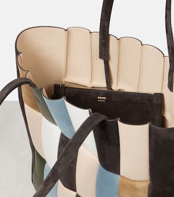 Zoe Large patchwork leather tote bag | Khaite