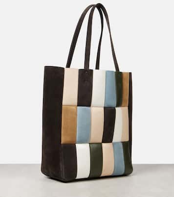 Zoe Large patchwork leather tote bag | Khaite