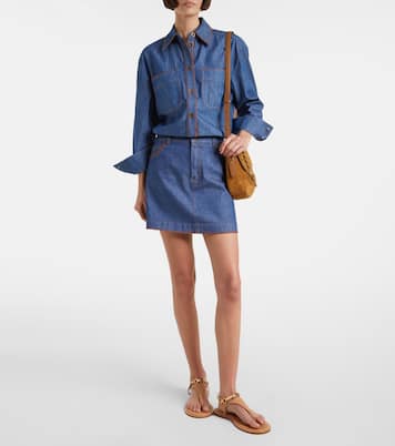 Minifalda Ascension en denim | Zimmermann