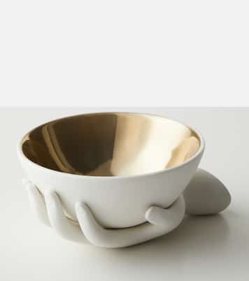 Eve gold-plated porcelain bowl | Jonathan Adler