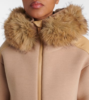 Ember faux fur-trimmed coat | Goldbergh