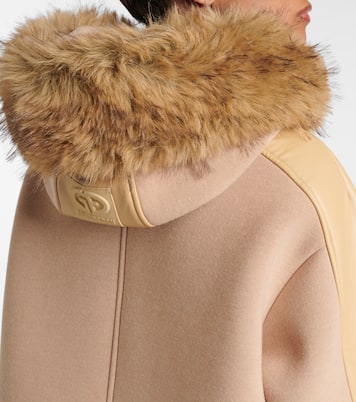 Ember faux fur-trimmed coat | Goldbergh