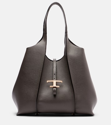 T Timeless Medium leather tote bag | Tod's