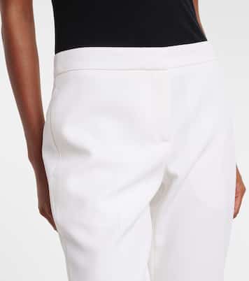 Cropped wool gabardine flared pants | McQueen