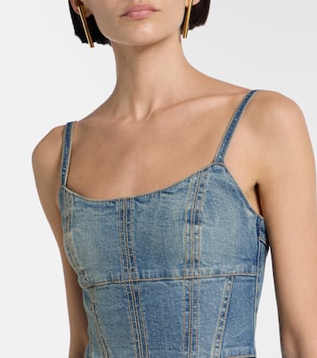 Denim midi dress | McQueen