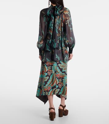 Blusa de chifón de seda floral | Etro