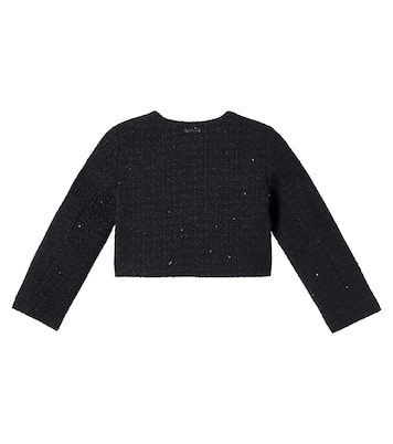 Sequined bouclé jacket | Monnalisa