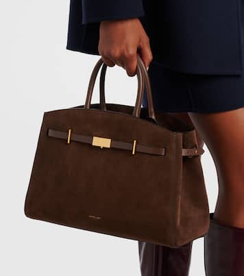 Tote Bag Hudson Medium aus Veloursleder | DeMellier