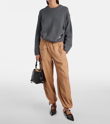 Pullover in misto lana con logo | Ganni
