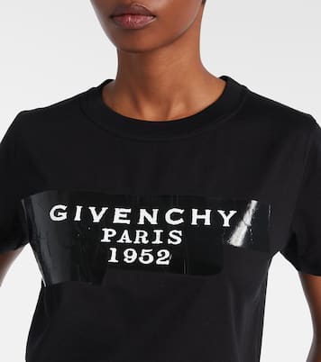 Distressed printed cotton jersey T-shirt | Givenchy