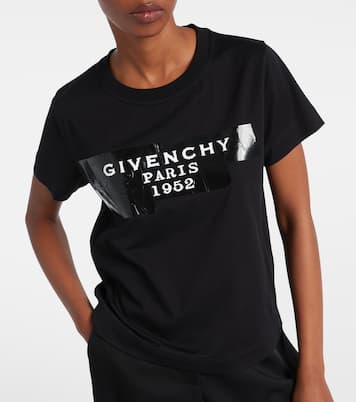 Distressed printed cotton jersey T-shirt | Givenchy