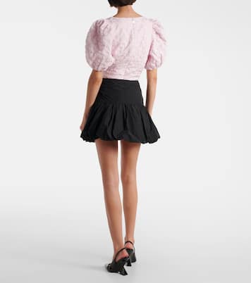 Gathered peplum miniskirt | Rotate
