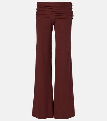 Pantalon ample en soie mélangée  | Aya Muse
