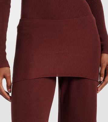Pantalon ample en soie mélangée  | Aya Muse
